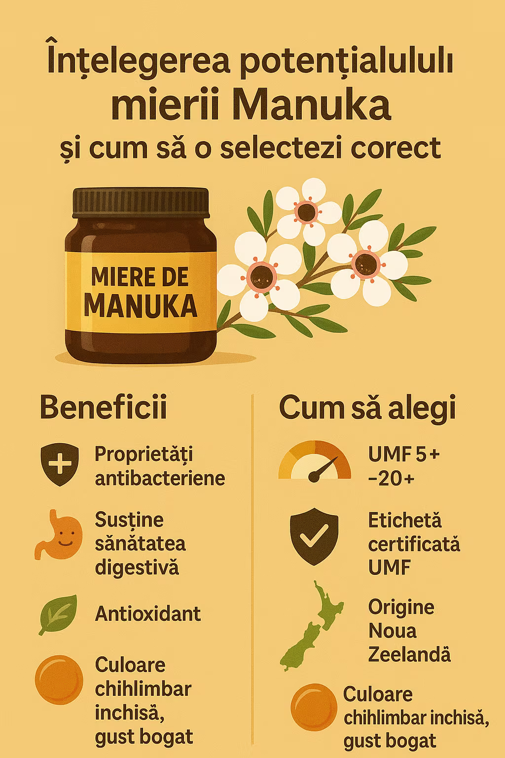 Înțelegerea potențialului mierii Manuka și cum să o selectezi corect